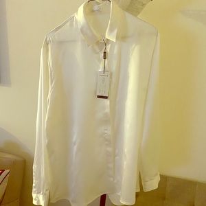 White Silk Blouse